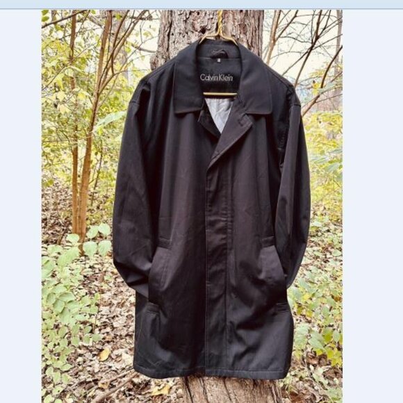 Men's Sz 48 Calvin Klein Windbreaker Classic Zip Up Coat,Jacket,Raincoat,Casual - Picture 1 of 9